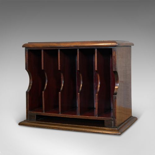fig 2. Antique Stationery Rack, Mahogany, Desk, Correspondence, Asprey London, C.1910