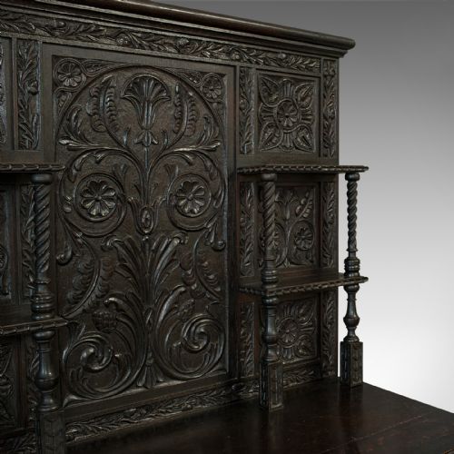 ANTIQUE CHARLES II REVIVAL DRESSER ENGLISH OAK SIDEBOARD VICTORIAN C1880 - ADDITIONAL PHOTO 8
