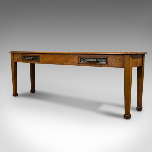 fig 3. Antique Console Table, Large, Scottish, Walnut, J & T Scott, Victorian