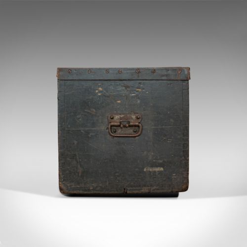 fig 4. Antique Joiner's Chest, English, Pine, Craftsman's Trunk, Victorian, Circa 1850