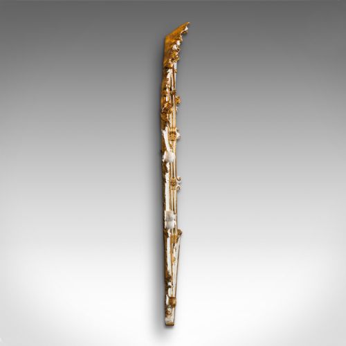 fig 3. Large Antique Overmantel Mirror, French, Gilt Gesso, Classical, Italianate, 1900