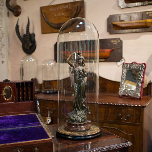 fig 1. Large Antique Glass Display Dome, English, Taxidermy, Showcase, Victorian, 1900