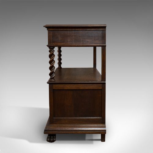 fig 4. Large Antique Buffet, English, Oak, Server, Sideboard, Jacobean Taste, Victorian