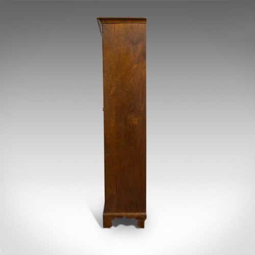fig 4. Antique Wardrobe, English, Oak, Linen Cabinet, Press Cupboard, Georgian, C.1800