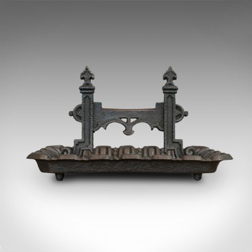 fig 1. Large Antique Boot Scraper, English, Wrought Iron, Aesthetic Period, Circa 1880