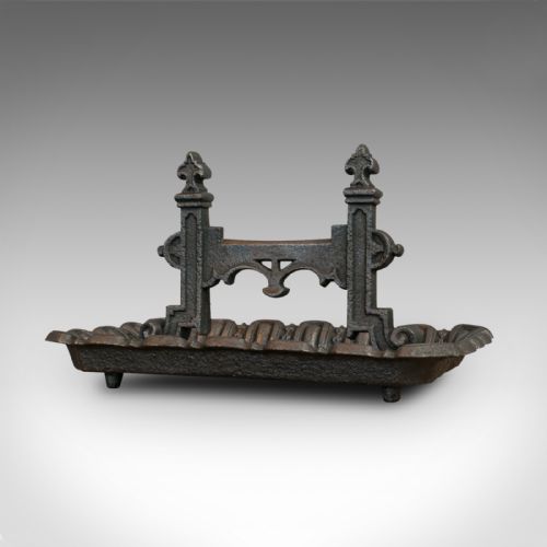 fig 2. Large Antique Boot Scraper, English, Wrought Iron, Aesthetic Period, Circa 1880
