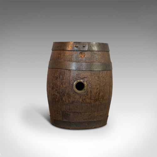 fig 3. Pair Of Antique Whiskey Barrels, Oak, Taunton, Victorian, 1900