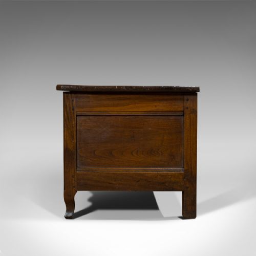 fig 5. Large Antique Coffer, French, Chestnut, Window Seat, Linen Chest, Georgian, 1800