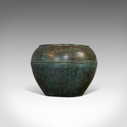 Antique Planter, English, Copper, Pot, Jardiniere, Henry Loveridge, Circa 1900