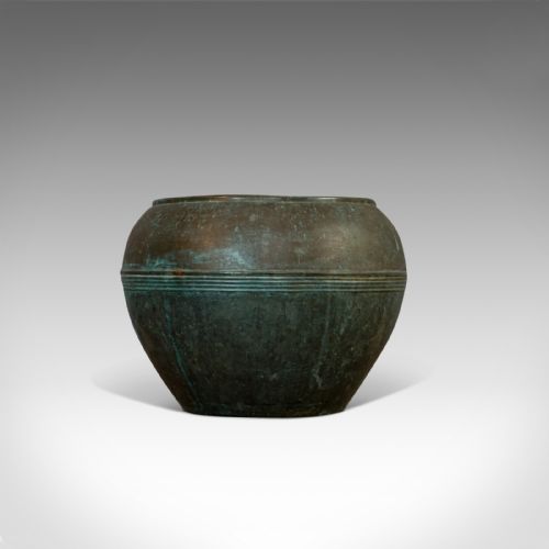 fig 1. Antique Planter, English, Copper, Pot, Jardiniere, Henry Loveridge, Circa 1900