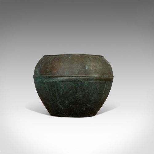 fig 2. Antique Planter, English, Copper, Pot, Jardiniere, Henry Loveridge, Circa 1900