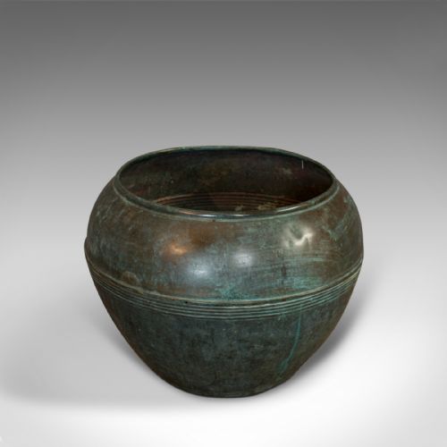 fig 4. Antique Planter, English, Copper, Pot, Jardiniere, Henry Loveridge, Circa 1900