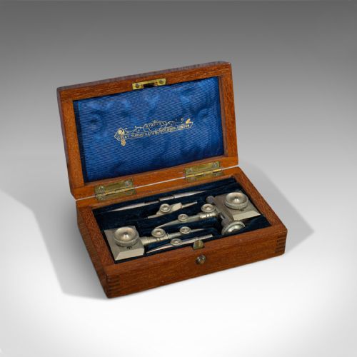 Antique Trammel Point Set, Draughtsman's Instruments, Stanley, Victorian, C.1900