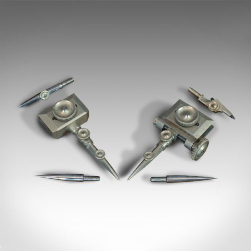 fig 5. Antique Trammel Point Set, Draughtsman's Instruments, Stanley, Victorian, C.1900