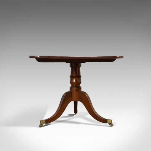 fig 1. Antique Breakfast Table, English, Mahogany, Tilt Top, Dining, Regency, C.1820