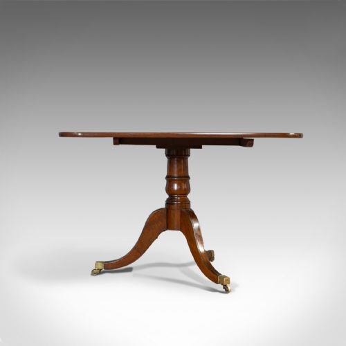 fig 2. Antique Breakfast Table, English, Mahogany, Tilt Top, Dining, Regency, C.1820