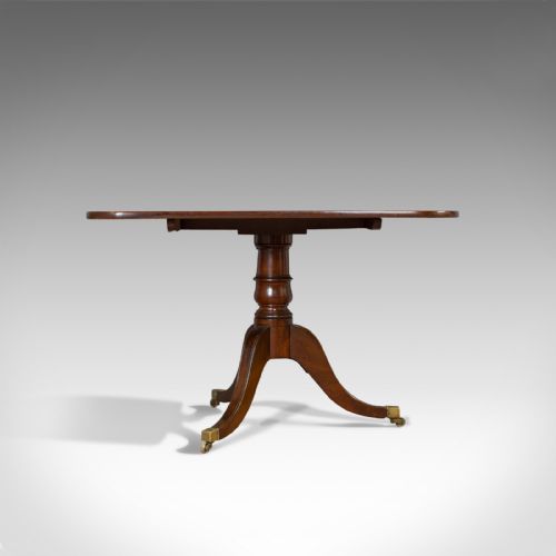 fig 4. Antique Breakfast Table, English, Mahogany, Tilt Top, Dining, Regency, C.1820