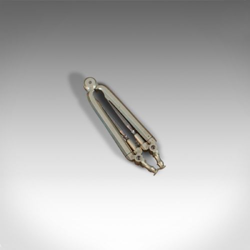 fig 3. Antique Folding Pocket Compass, Pillar Divider, Drawing Instrument, Victorian
