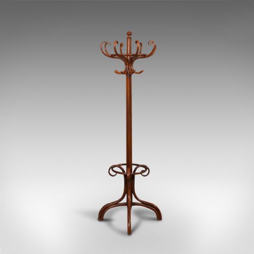 fig 1. Antique Hallway Coat Stand, English, Bentwood, Hall, Stick, Edwardian, C.1910
