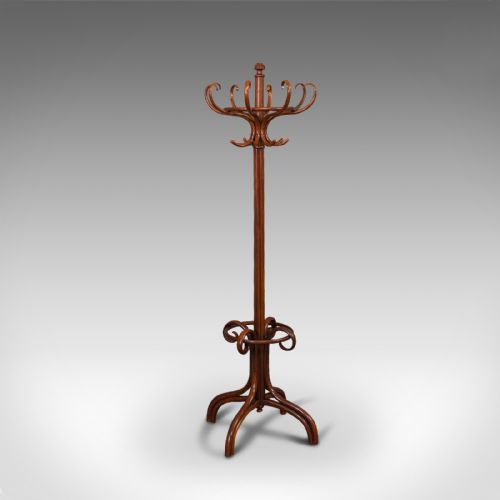 fig 4. Antique Hallway Coat Stand, English, Bentwood, Hall, Stick, Edwardian, C.1910