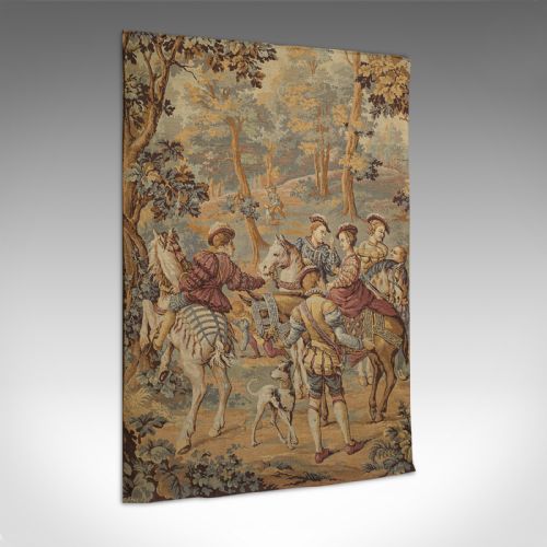 Antique Verdure Tapestry, French, Decorative Panel, Wall Covering, Victorian