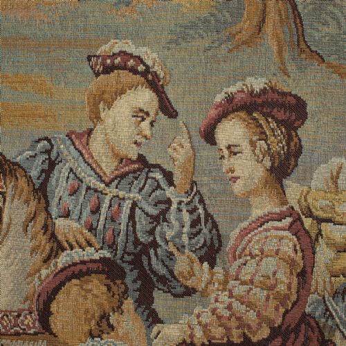 fig 3. Antique Verdure Tapestry, French, Decorative Panel, Wall Covering, Victorian