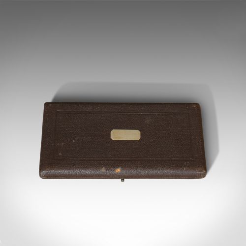 fig 2. Antique Drawing Instrument Set, English, Draughtsman's, Tools, Edwardian, 1910