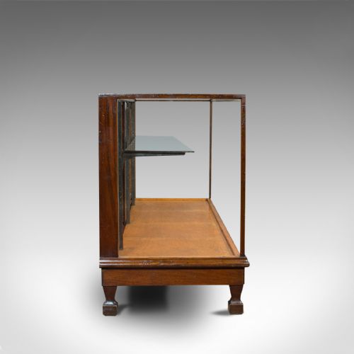 fig 3. Large Antique Shop Display Cabinet, English, Oak, Showcase, Edwardian, C.1910