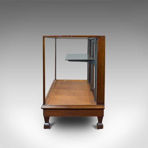 fig 4. Large Antique Shop Display Cabinet, English, Oak, Showcase, Edwardian, C.1910