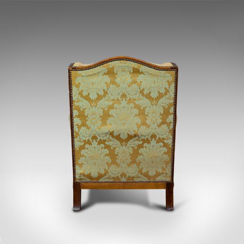 fig 5. Antique Wing-Back Arm Chair, English, Lounge, Fireside, Seat, Edwardian, C.1910