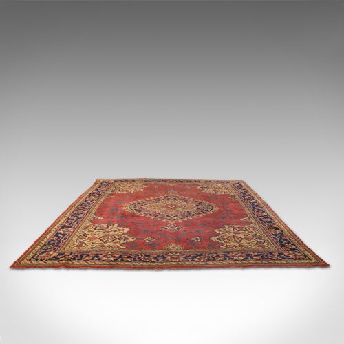 fig 1. Very Large 13' Antique Serapi Carpet, Persian Rug, Heriz Region, Victorian, 1900