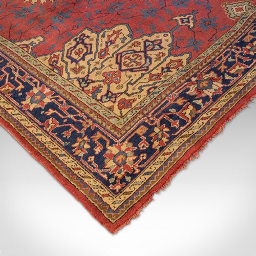 fig 5. Very Large 13' Antique Serapi Carpet, Persian Rug, Heriz Region, Victorian, 1900