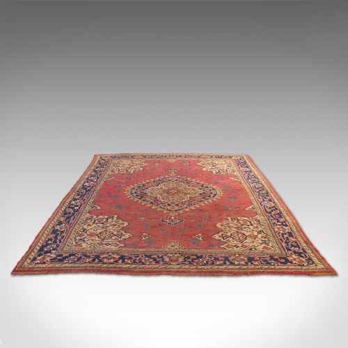 fig 6. Very Large 13' Antique Serapi Carpet, Persian Rug, Heriz Region, Victorian, 1900