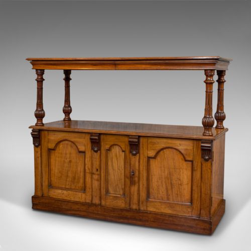 fig 2. Large Antique Buffet, English, Walnut, Server, Sideboard, William IV, Circa 1830