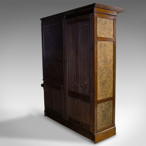 fig 4. Antique Wardrobe, English, Walnut, Art Deco, Vanity, Liberty of London, C.1920