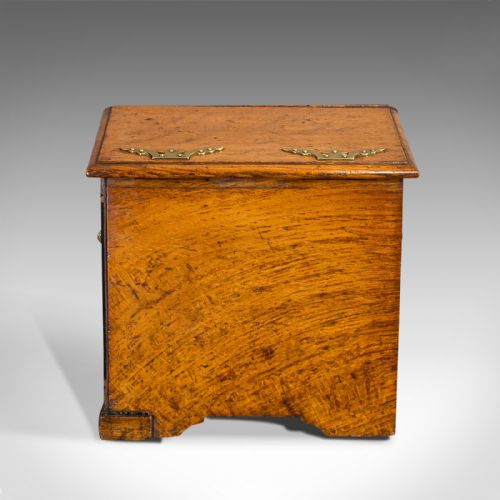 fig 3. Antique Purdonium, Scottish, Oak, Brass, Fireside, Coal Bin, Victorian, C.1870