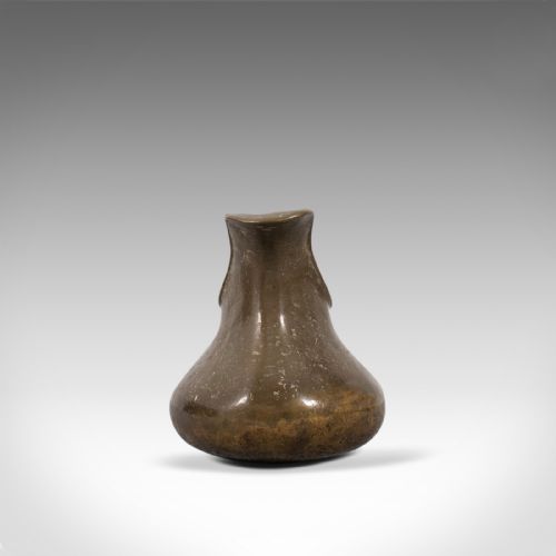 fig 3. Antique Olive Oil Jug, Middle Eastern, Bronze, Libation, Serving, Cup, C.1850