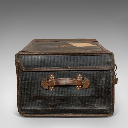 fig 5. Antique Captain's Uniform Travel Case, English, Shipping, Suitcase, Victorian