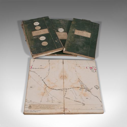 fig 5. Antique Map Compendiums, English, Ordnance Survey, Cartography, Victorian, 1880