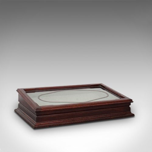 Antique Jeweller's Display Case, English, Mahogany, Shopfitting, Cabinet, 1910