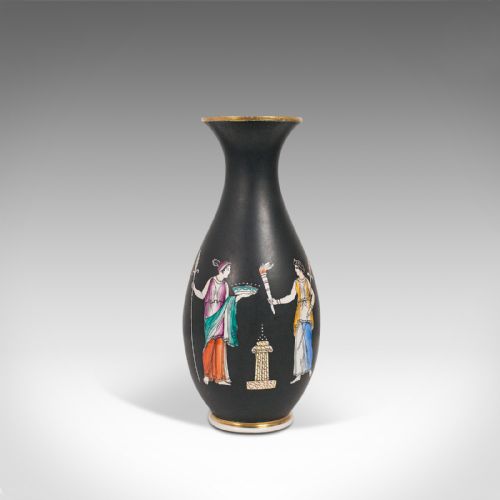 fig 1. Antique Decorative Vase, English, Ceramic, Baluster Urn, Neoclassical, Victorian