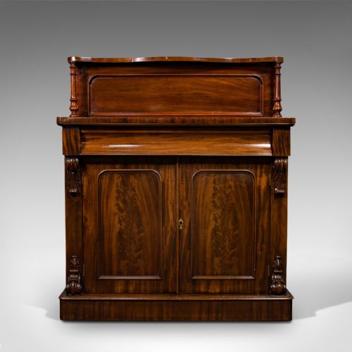 fig 1. Antique Chiffonier, English, Mahogany, Victorian, Circa 1880
