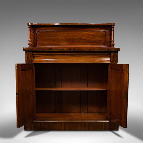 fig 2. Antique Chiffonier, English, Mahogany, Victorian, Circa 1880