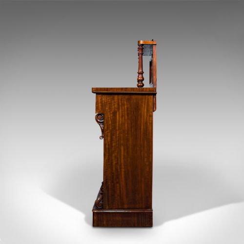 fig 5. Antique Chiffonier, English, Mahogany, Victorian, Circa 1880