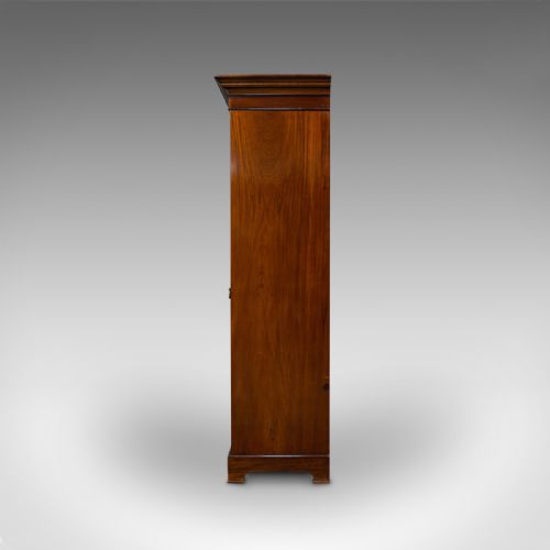 fig 6. Antique Gentleman's Triple Wardrobe, English, Mahogany, Cabinet, Victorian, 1880