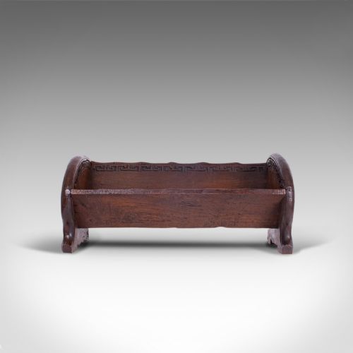 fig 1. Antique Carved Book Stand, Oriental, Mahogany, Rack, Dragon Motif, 19th Century