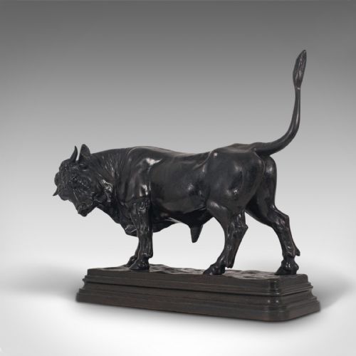 fig 2. Antique Bull Figure, Austrian, Bronze, Study, Statue, 19th Century, Circa 1900