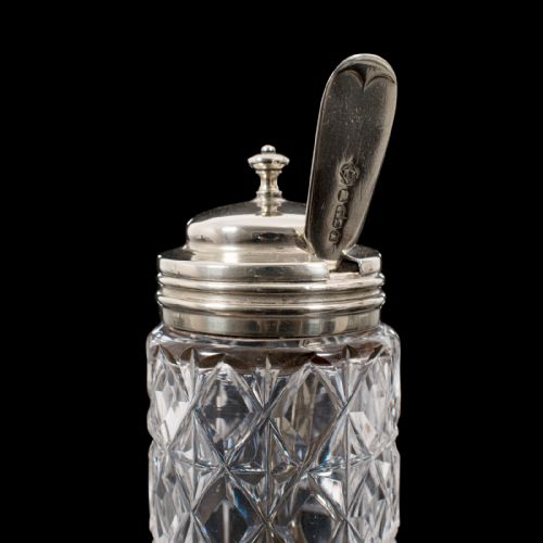 fig 7. Antique Condiment Serving Set, English, Silver Plate, Table, Ashbury, Edwardian
