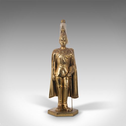 fig 1. Vintage Fireside Companion, English, Gilt Brass, Fireplace, Stand, Grenadier