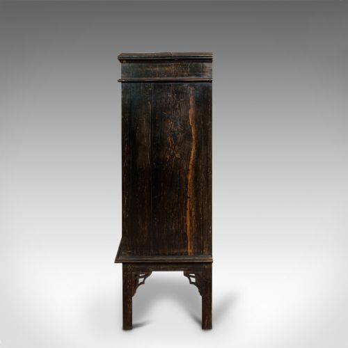 fig 4. Vintage Ship's Cabinet, Rare, Asian, Coromandel, Decorative Maritime Cupboard